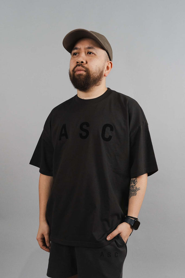 Blackout Oversized Tee - Coal